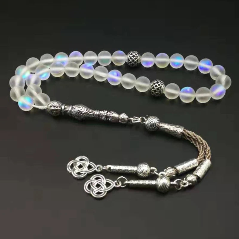 Austrian Crystal Tasbih Prayer Beads (33/66/99 Beads with Metal Tassel) – Elegant Islamic Gift